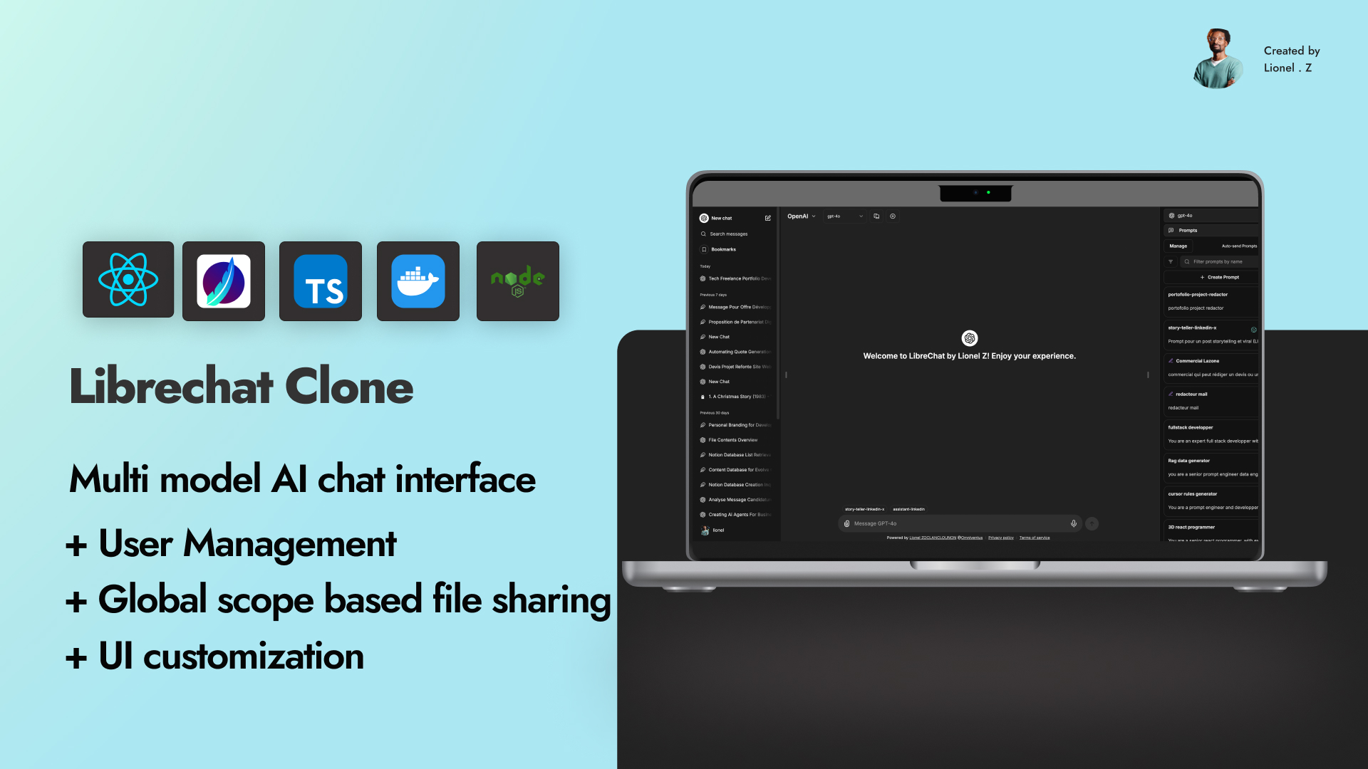 LibreChat customized admin interface