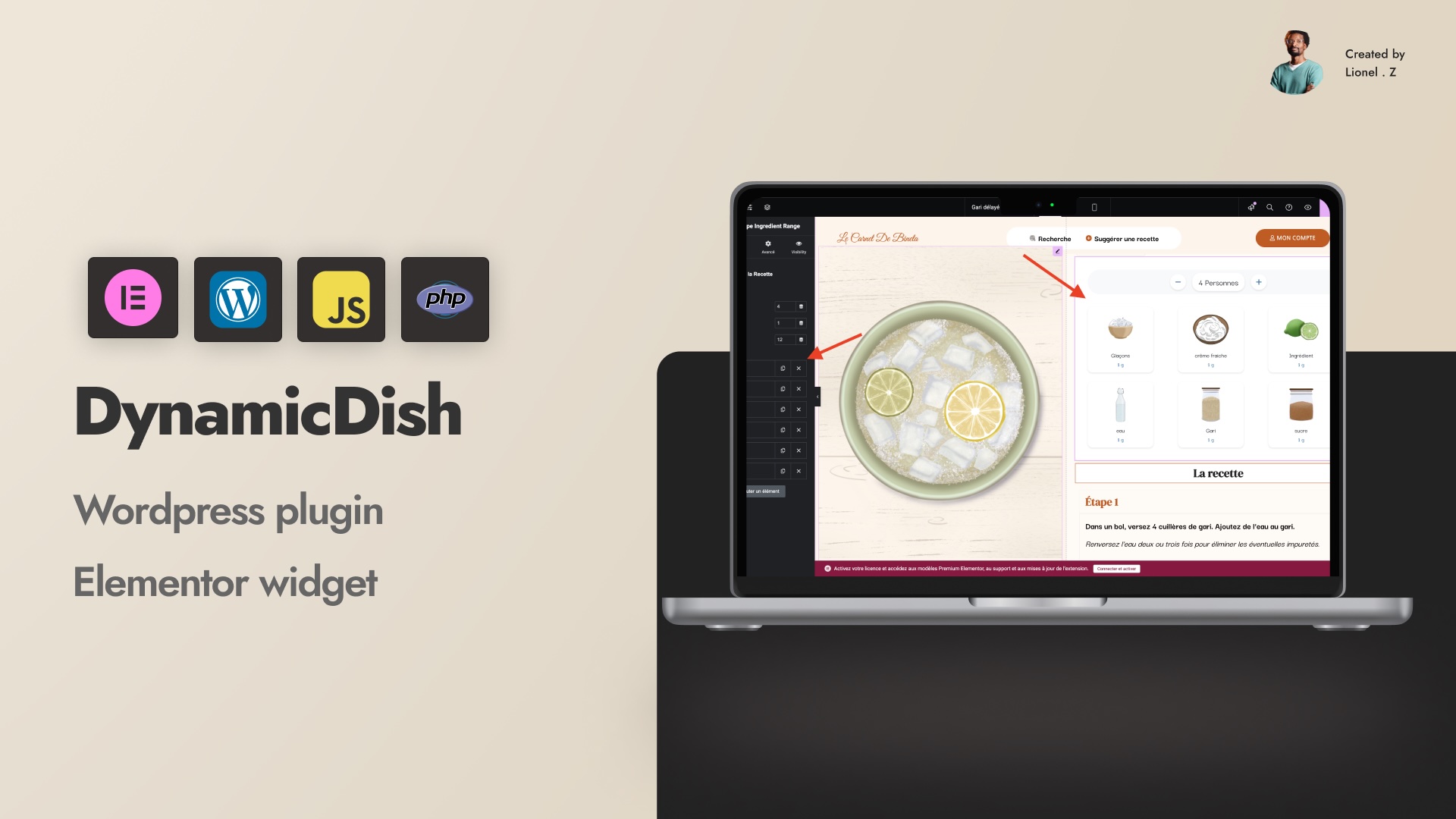 Recipe Ingredient Range Calculator Interface